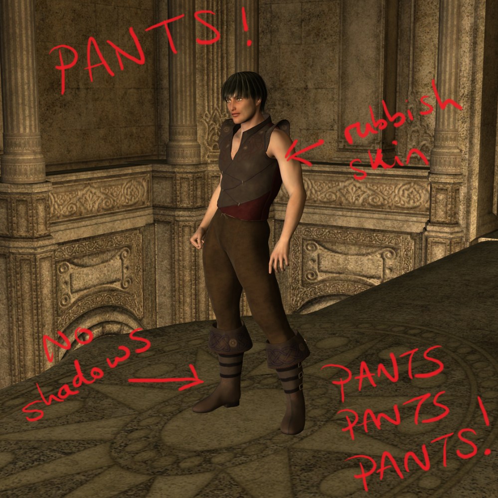 My rubbish Daz|Studio render